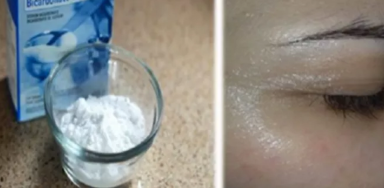 מרחו אבקת סודה לשתייה מתחת לעיניים, ואחרי 5 דקות הקסם מתרחש
