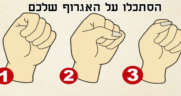 זה מה שצורת האגרוף שלכם חושפת על האישיות שלכם