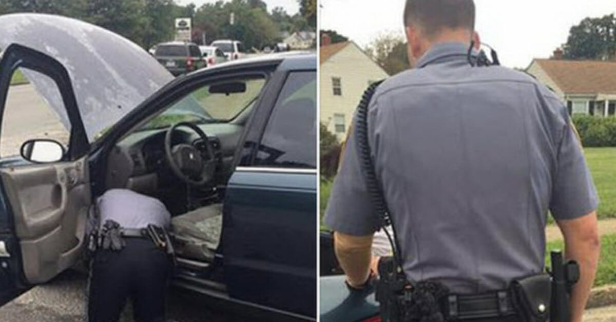 שוטר הורה לאישה לפתוח את תא המטען, לא היה לו מושג שהיא עומדת מאחוריו ומקליטה את הכל