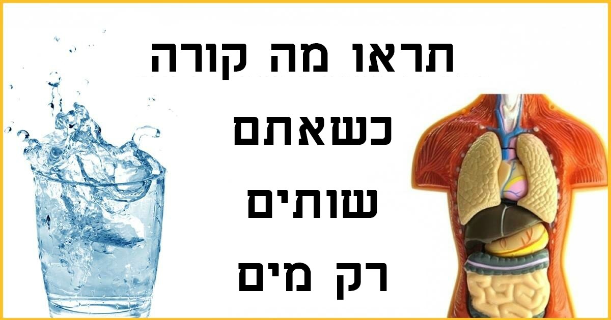 מדענים חושפים: זה קורה לכם בגוף כשאתם מחליפים את כל המשקאות במים