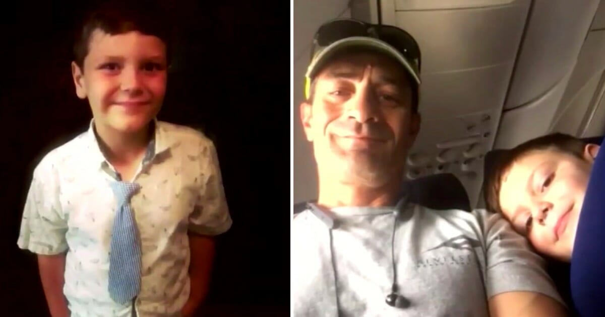 אמא שלחה את בנה האוטיסט בן ה 7 לטוס לבד עם פתק ו 10 דולר, אחרי הנחיתה קיבלה הודעה מהאדם שישב לידו