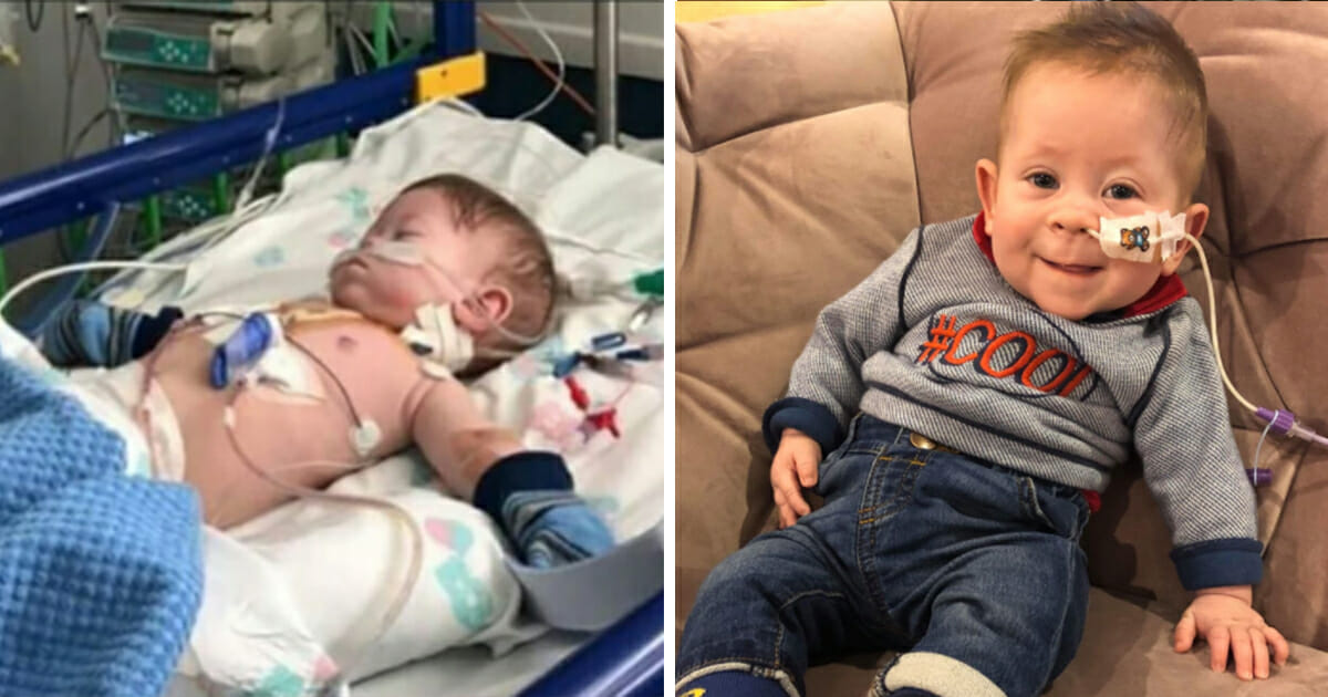 תינוק פג שקיבל מהרופאים 20% לשרוד הדהים את כולם כשחגג את יום הולדת שנה